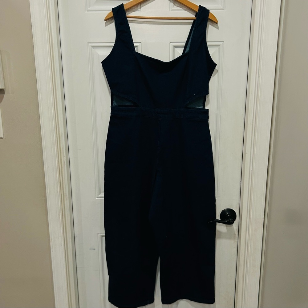 Derek Heart Navy Blue Sleeveless Jumpsuit
